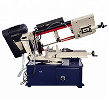 45 degree semi-automatic Angle band sawing machine for cutting round rod